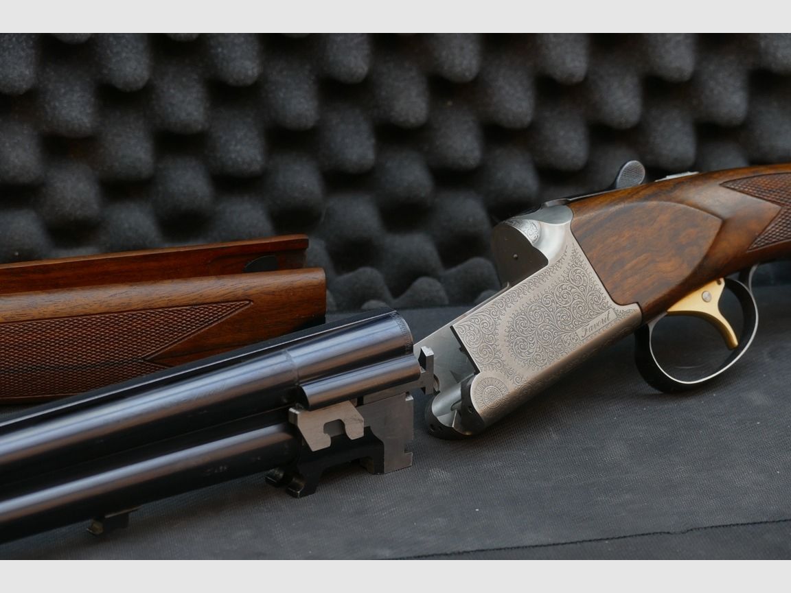 Bockdoppelflinte Sauer-Franchi – Favorit – 12/70 – verstärkter Beschuss (256)