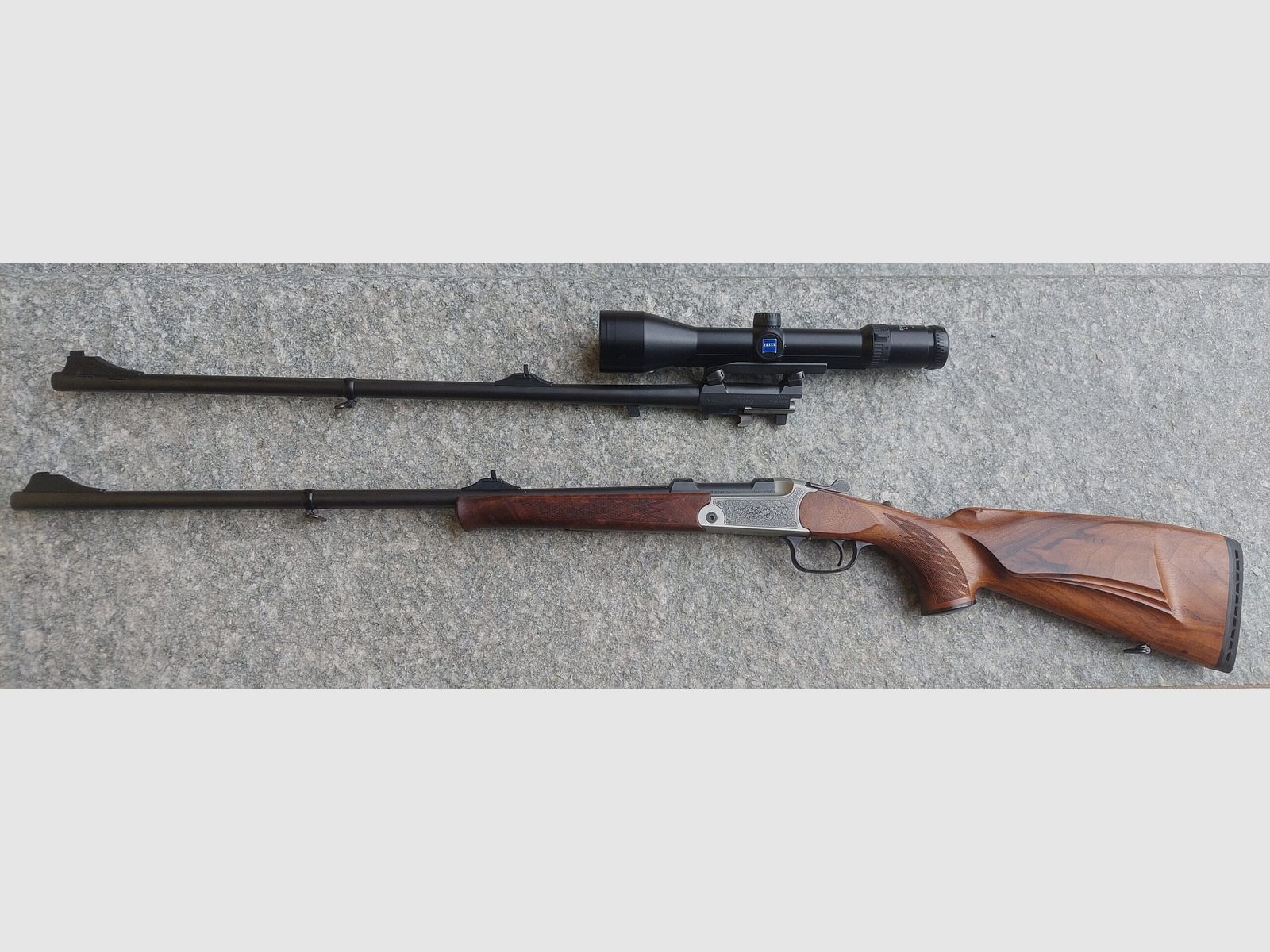 (B.N.) BASCULANTE BLASER K95 CAL 8X68 LUXUS YAWAG CON COCCIA CERVOE MAGNA PORT 2° CANNA K95 CAL 257 WBY OTTICA ZAISS DIAVARY 2.5-10X50, immagine 6 di 6