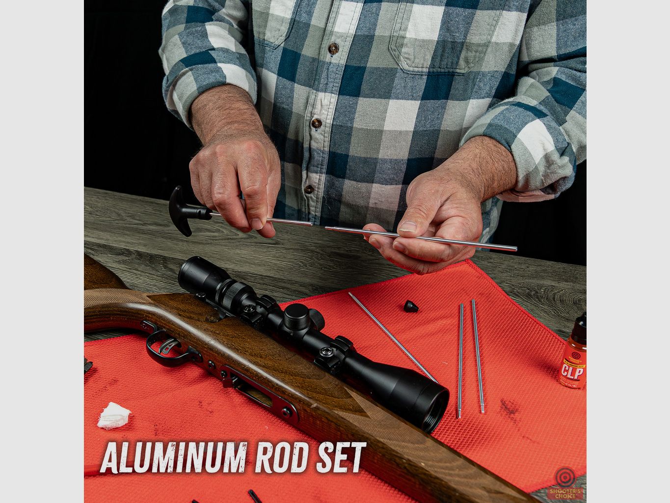 Shooter's Choice .17 Cal Waffenreinigungs-Kit inkl. FP-10 Lubricant Elite CLP (5-40) (SHF-SRK-17)