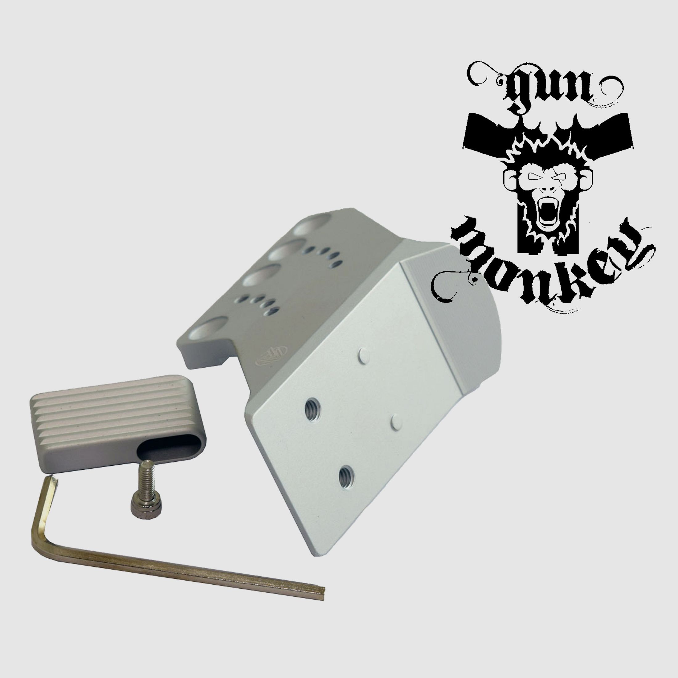 Supporto DAA per pistole 2011 per collimatore C-More RTS2, argento (102499), immagine 2 di 3