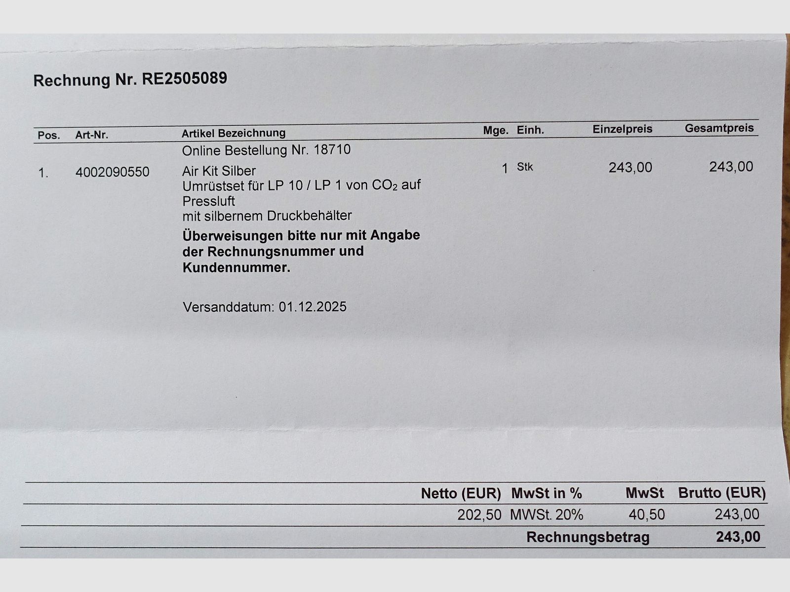 Steyr LP compressed air match pistol with new cartridge + accessories