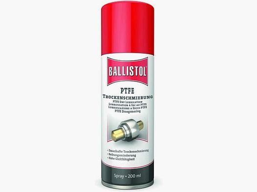 Ballistol PTFE Droog Smeermiddel Spray – Teflon™ Droogsmering voor Metaal en Kunststof (200 ml)