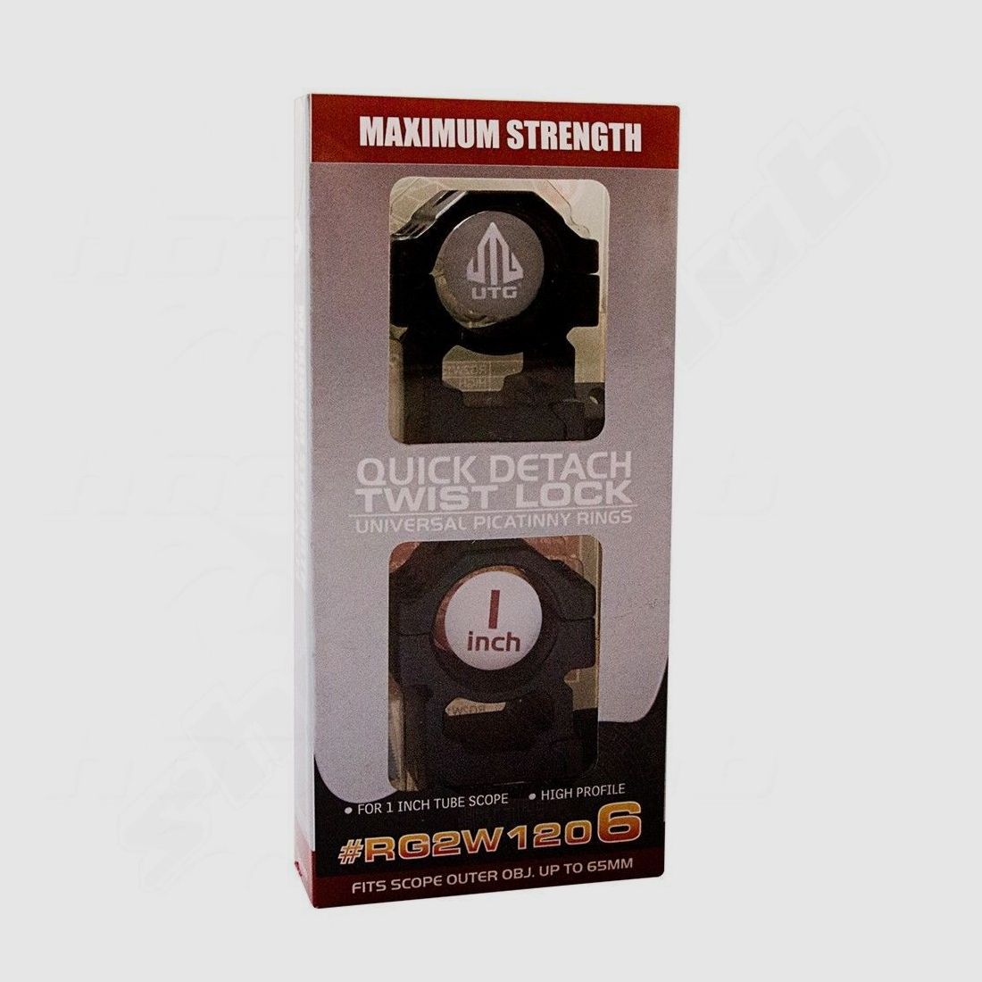 UTG Montageringe hoch - 1 Zoll für 22mm - 25mm Schienen