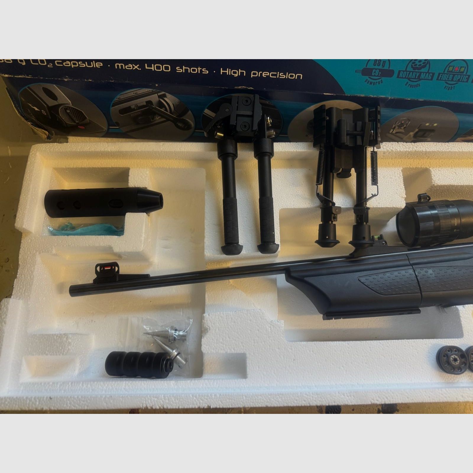 Umarex 850 M2 XT Kit CO2 Luftgewehr im Kaliber 4,5mm (UVP 475€)