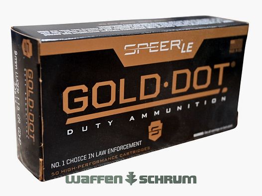 Speer Gold Dot 7,4g - 115gr. 9mm Luger
