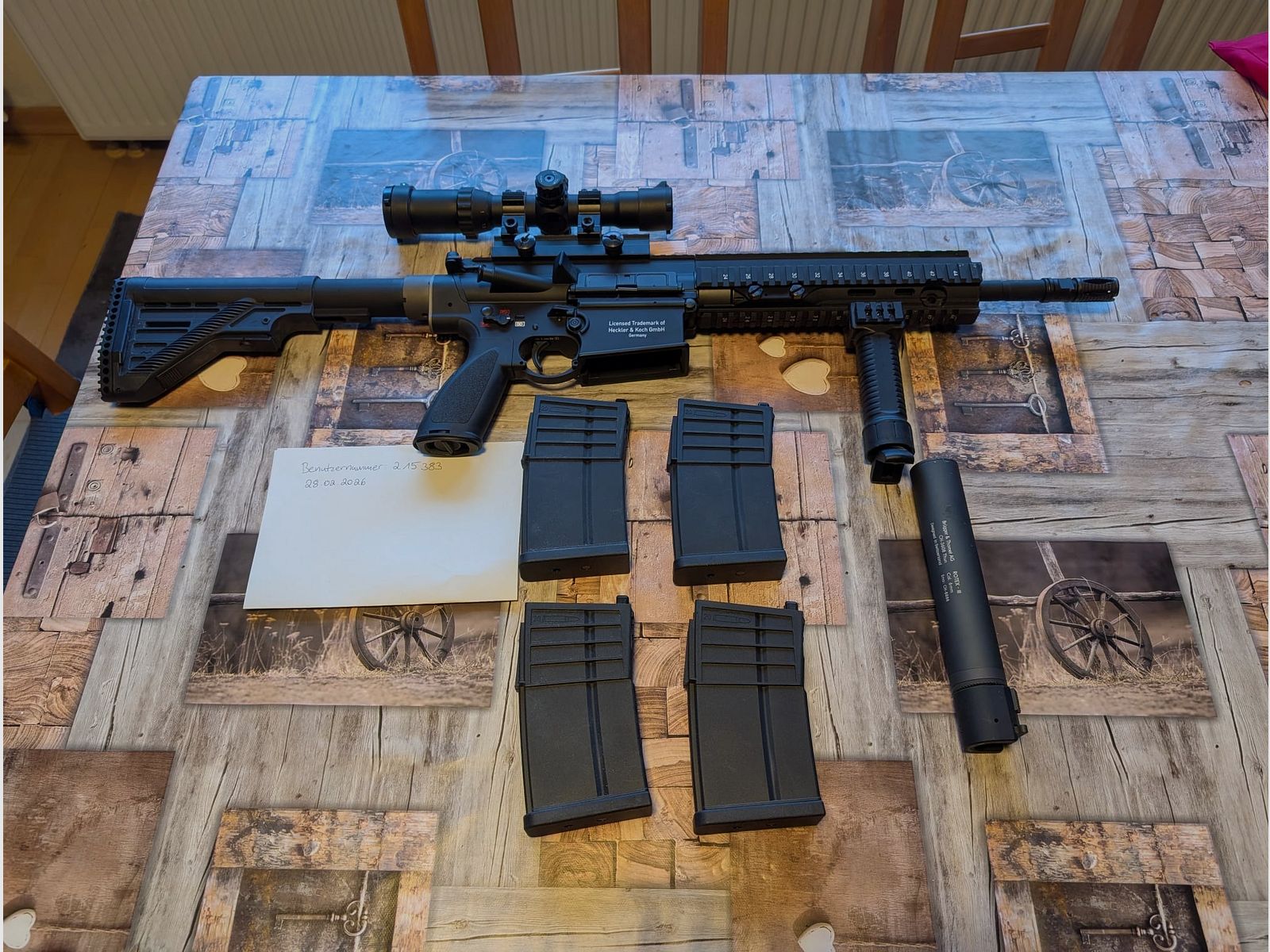 KWA Heckler & Koch HK417 A2 Vollmetall GBB 6mm BB schwarz