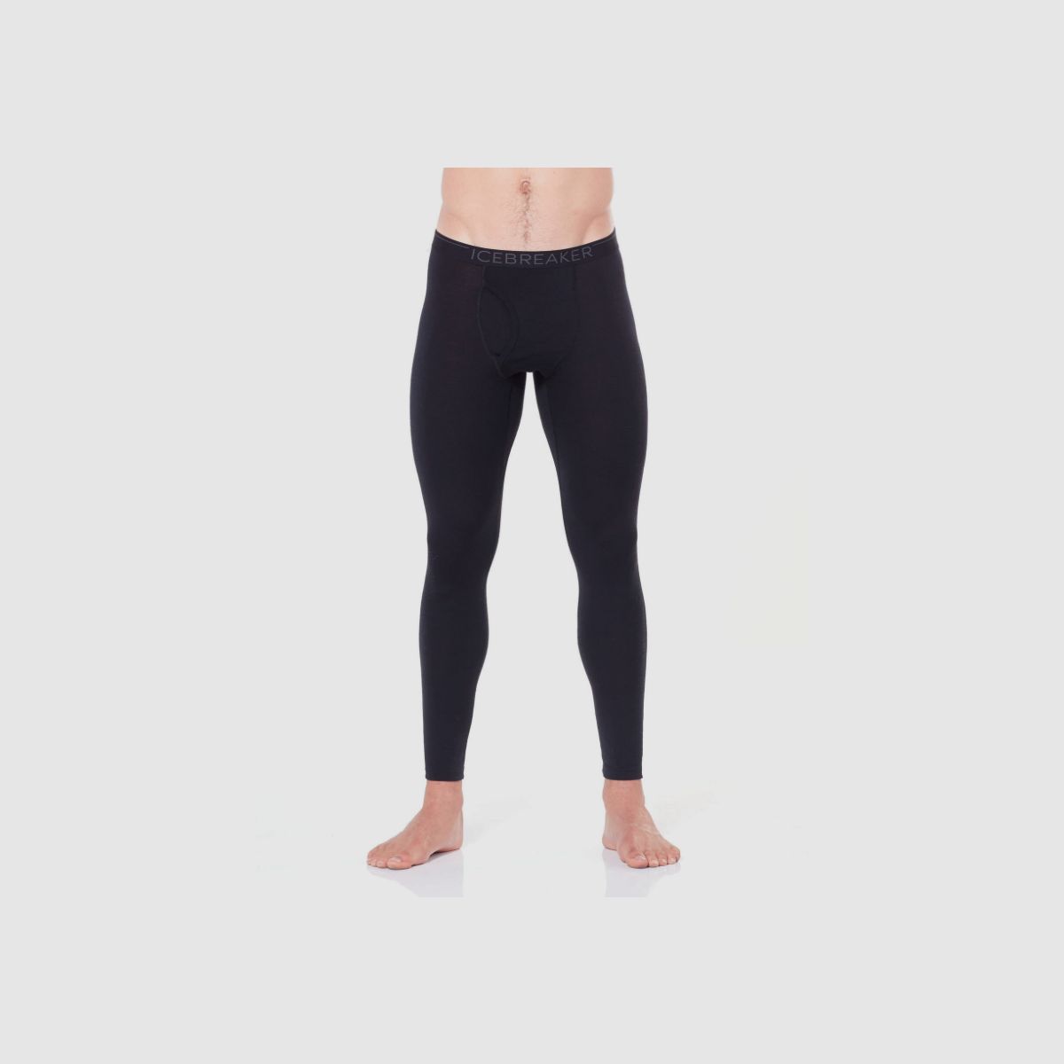 Legginsy ICEBREAKER Merino 200 Oasis z rozporkiem dla mężczyzn czarne