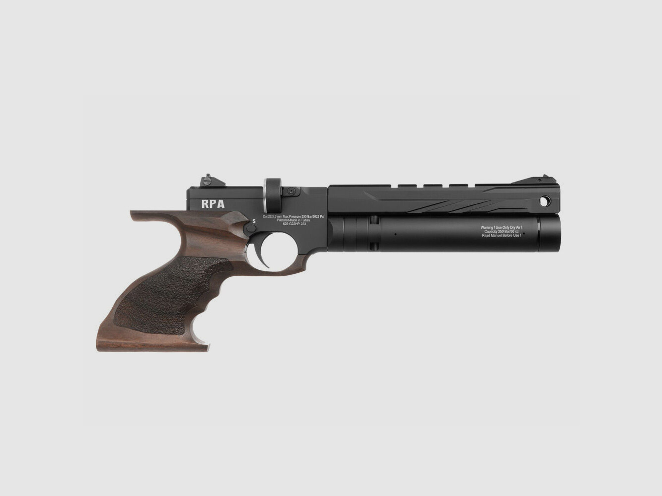 reximex RPA PCP pistol 4.5 mm Diabolo walnut