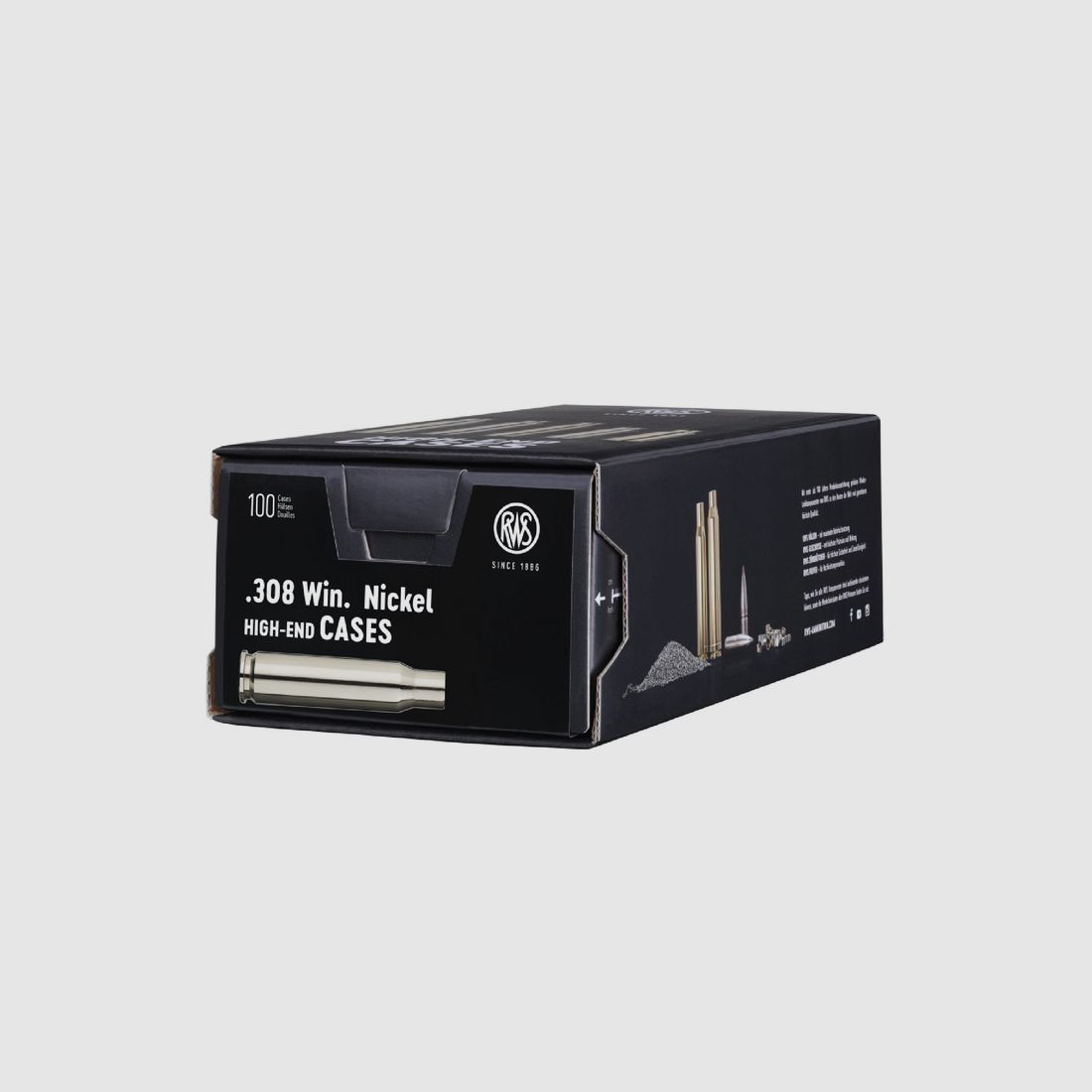 RWS Hülsen .308 Win. vernickelt 100 Stück