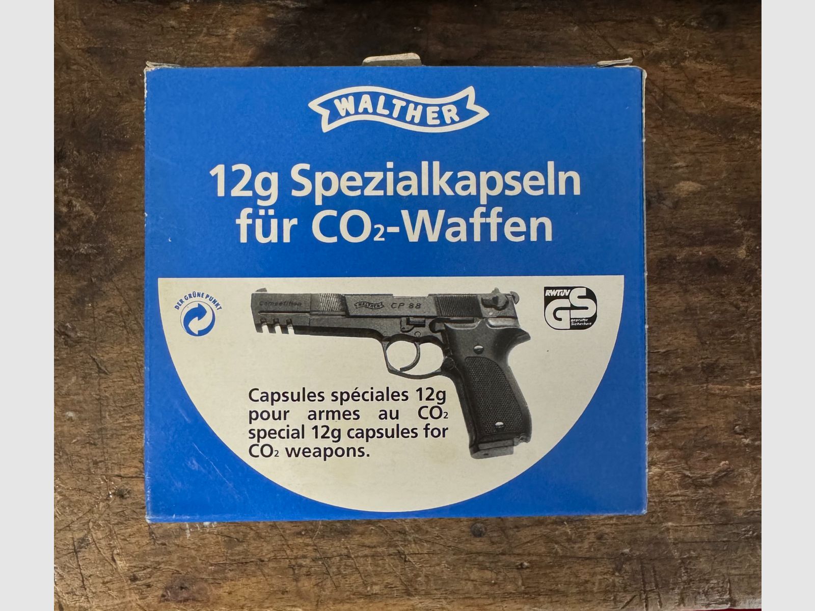 Walther 12g Spezialkapseln für CO2 Waffen, Bild 1 von 2