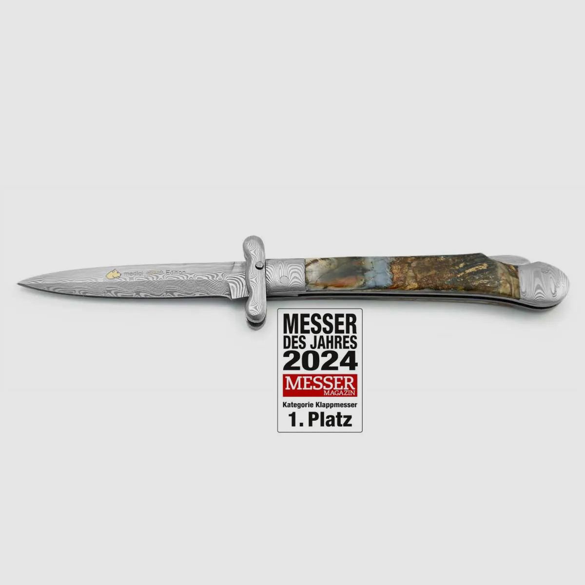 PUMA medici PM edition, limited to 50 pieces, gold etching, DAMASTEEL® DS93X™