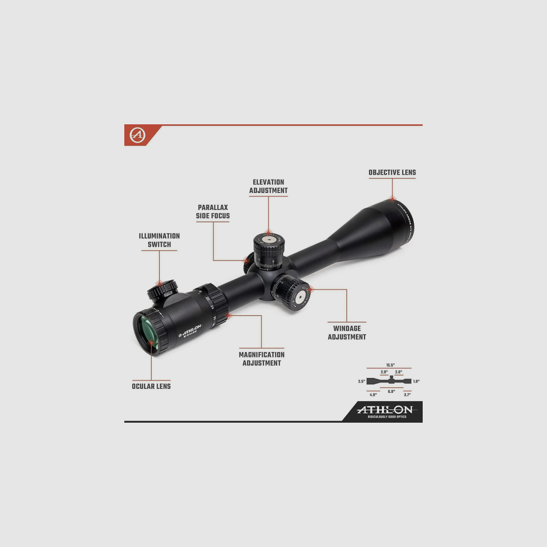 GOEDKOOPSTE PRIJS / NIEUWE GOEDEREN 8-34x56 Richtkijker Athlon Optics Argos BTR GEN2, afbeelding 4 van 6