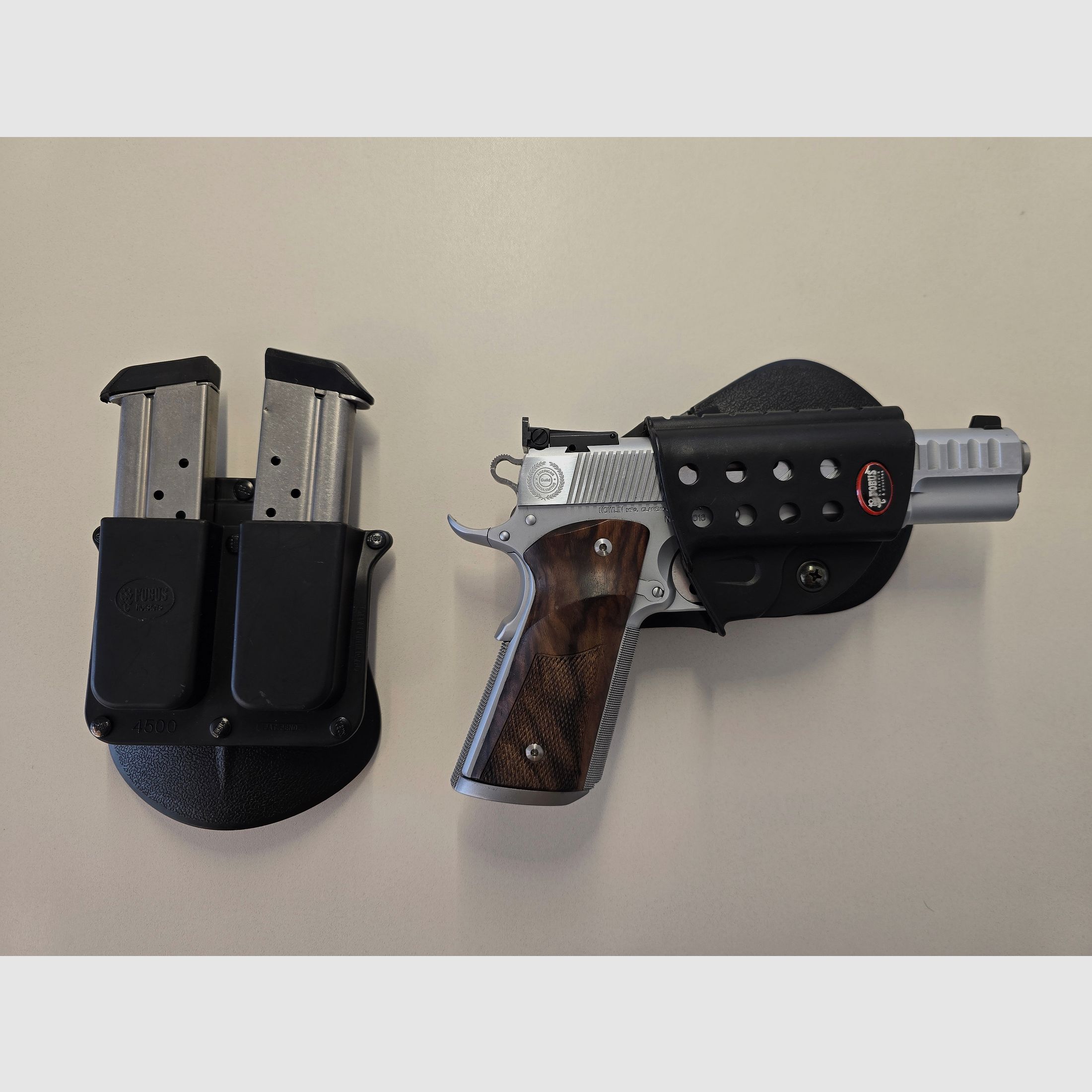 Nowlin Crusader 9mm 1911 – pistola da competizione personalizzata – molto curata con custodia e accessori