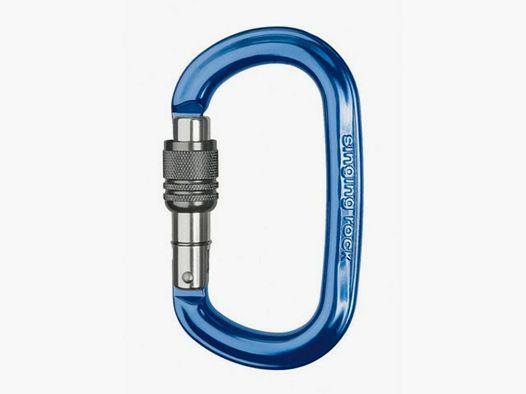 Ovaler Karabiner Singing Rock Ozone (Blau, Gewinde)