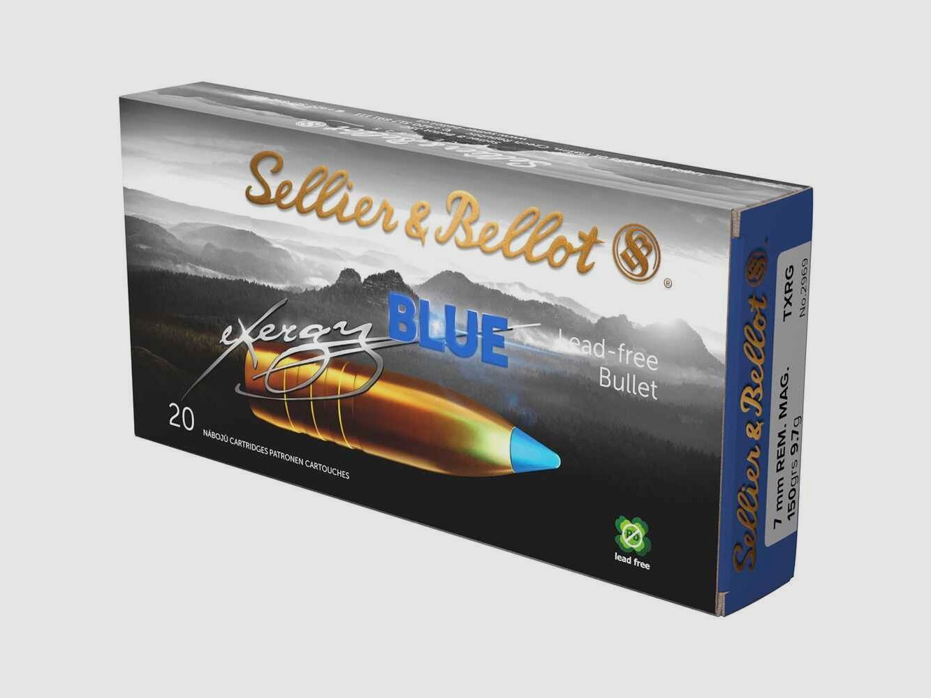 7 mm Rem. Mag. TXRG niebieski 9,7g/150grs. Sellier & Bellot