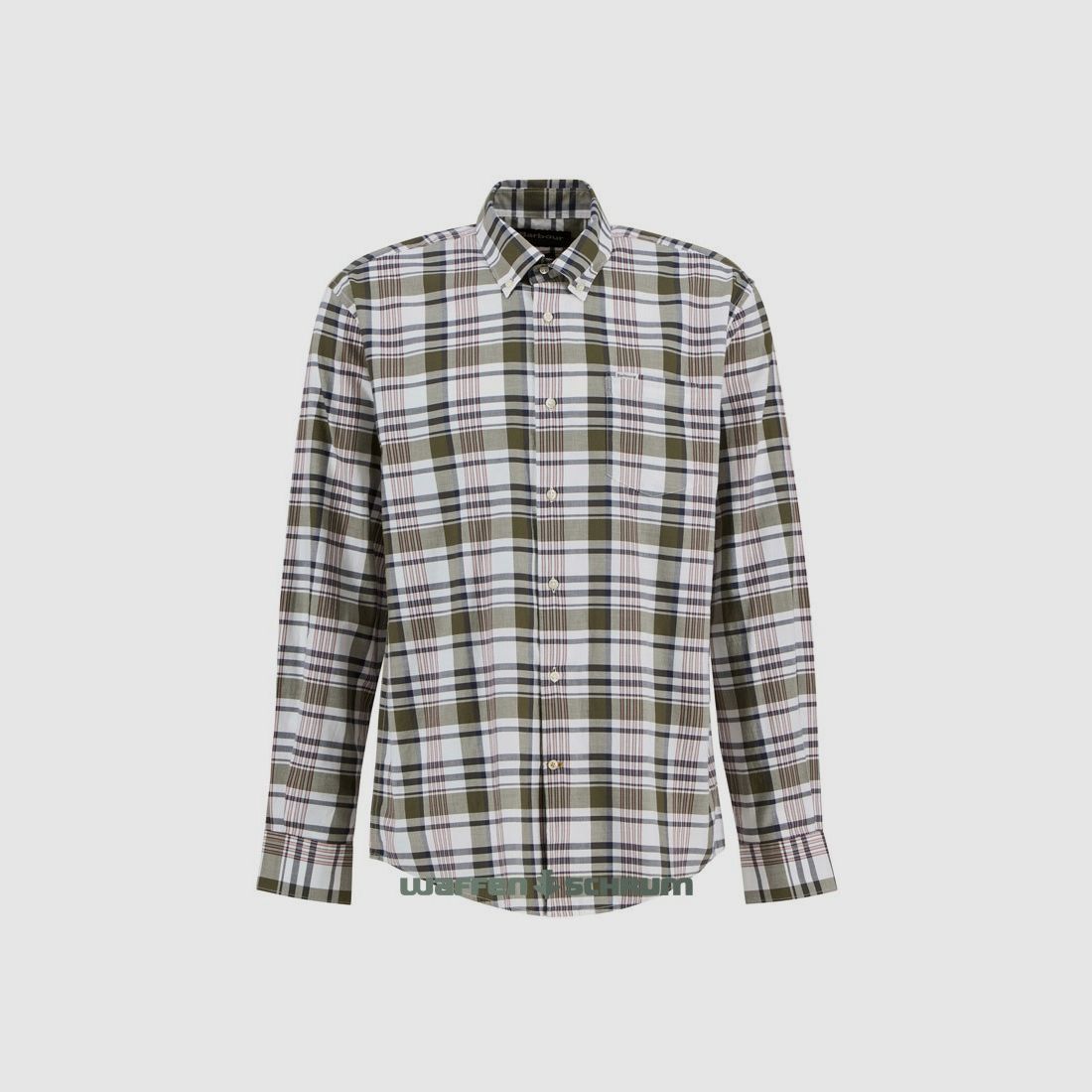Barbour Camisa Hunwick Regular Fit Olive