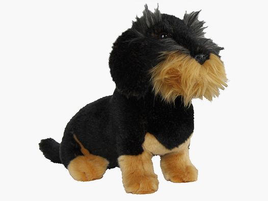 AKAH 78284000 Plush Toy Wirehaired Dachshund Wastl Sitting
