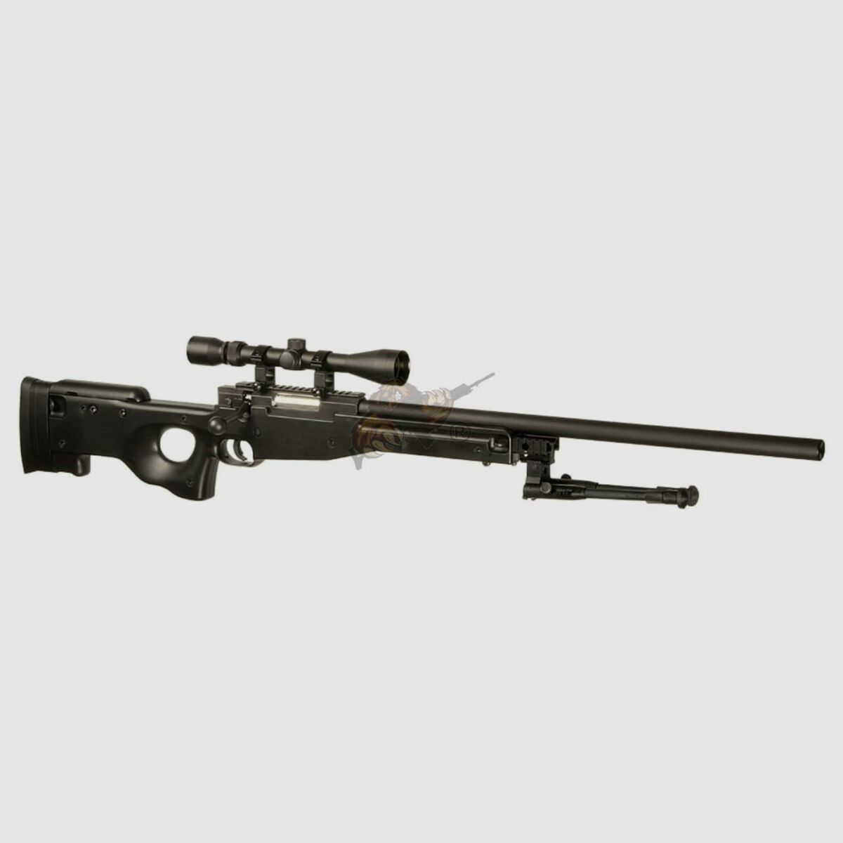 L96 Sniper Rifle Airsoft Set Upgraded Black - Well -F-