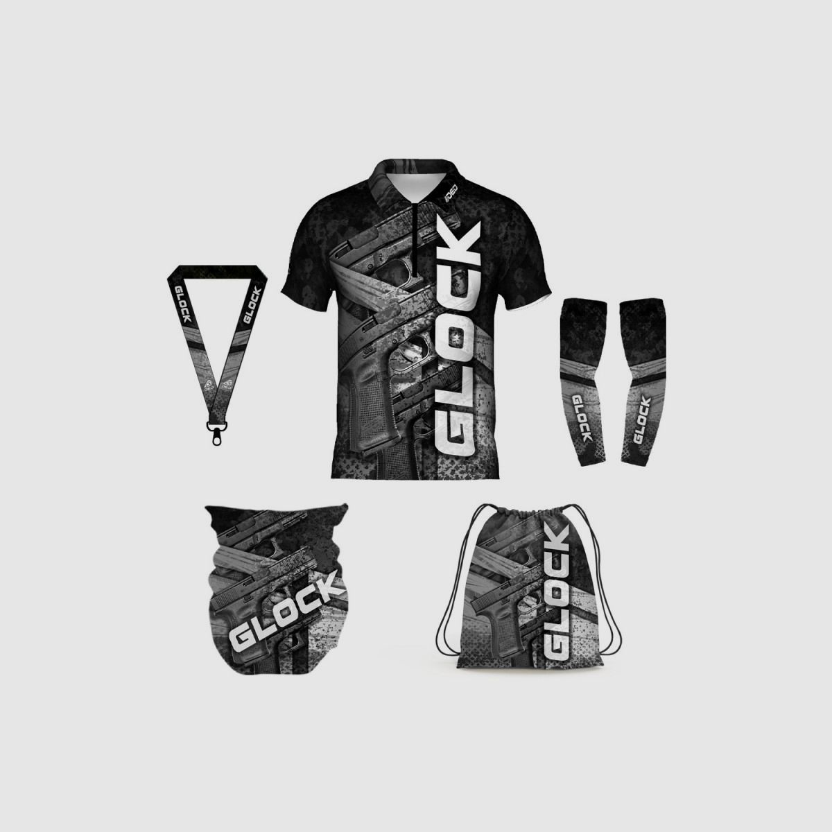 DED GLOCK Match Sportswear Set, tamaño: 7XL, Nombre personalizado: Con nombre personalizado, Tipo de ropa: Regular (Hombres), imagen 1 de 3