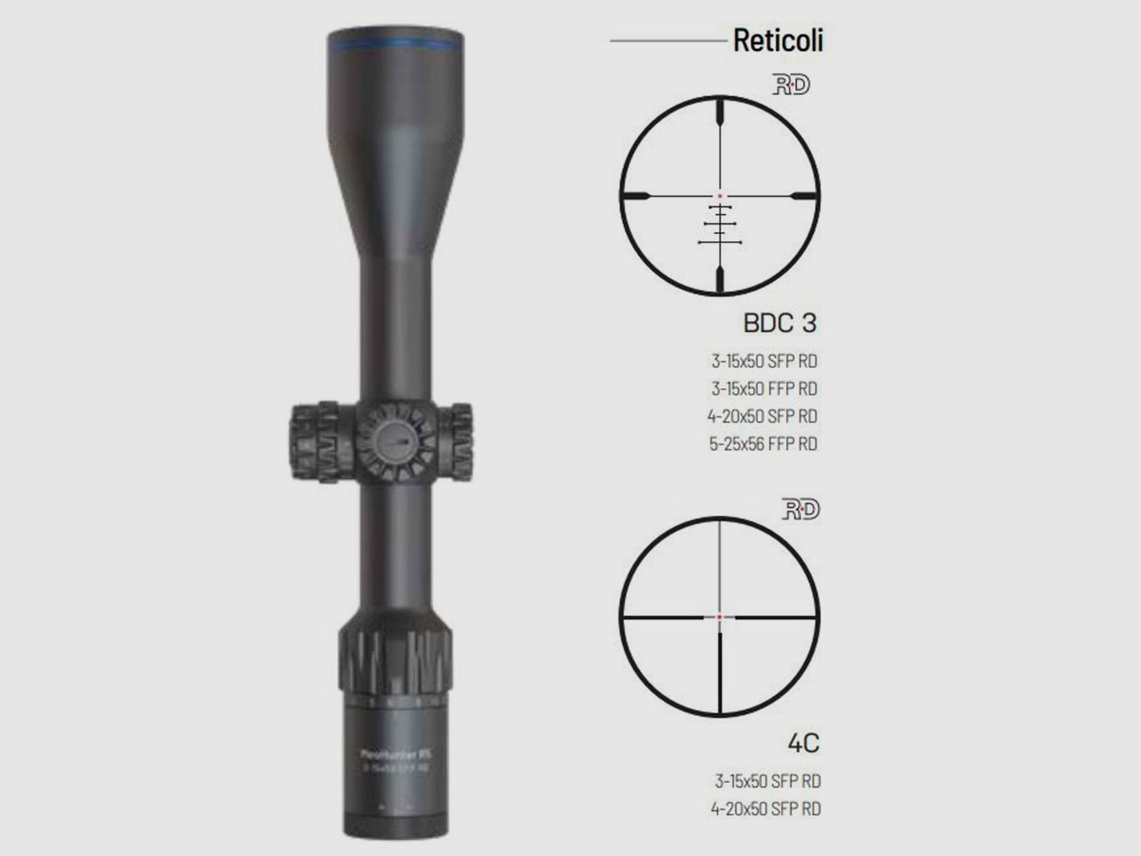 OTTICA – MEOPTA – MEOHUNTER R5 5-25×56 FFP RD | Reticle BDC3, immagine 3 di 4