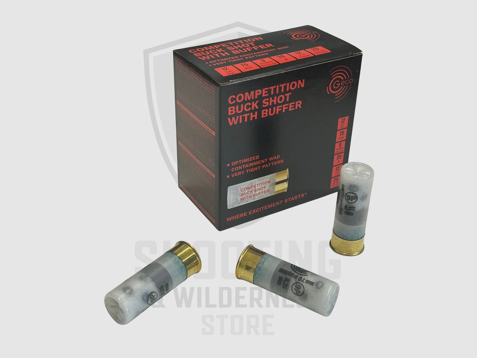 Geco Coated Competion Buck Shot 8.25mm 12/70 30g, Bild 2 von 2