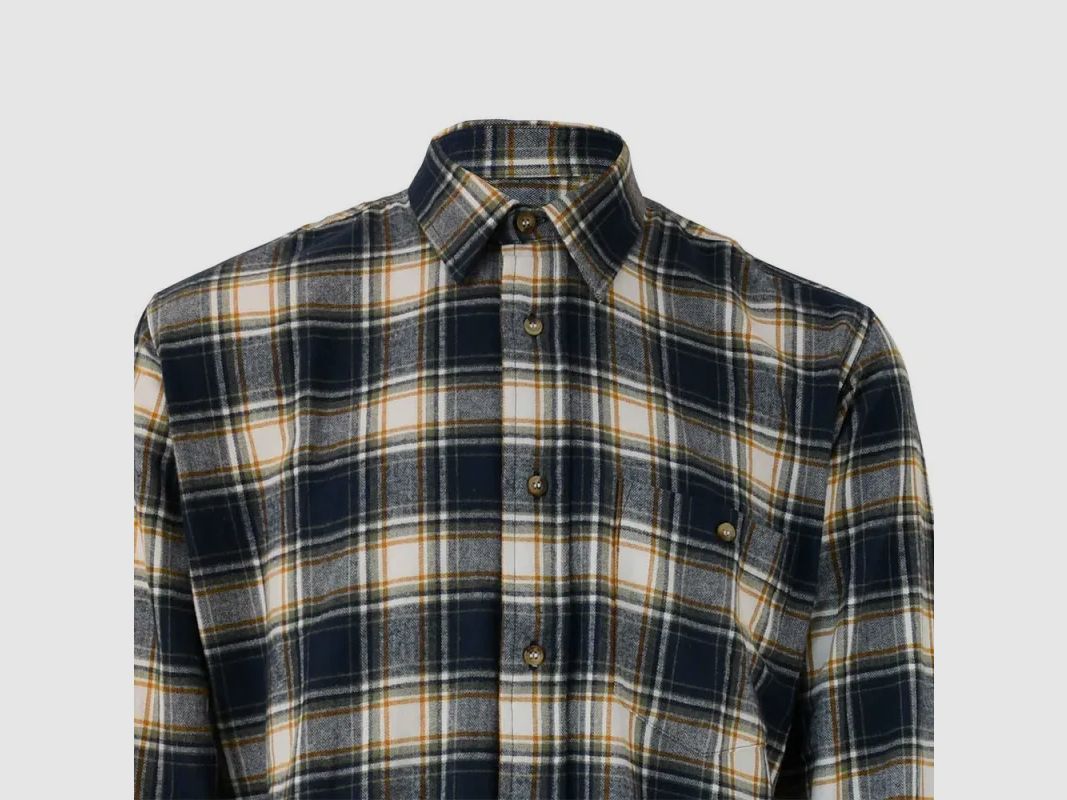 Geruit Shirt Dolty Flanel Katoen Blauw Beige S tot 4XL, afbeelding 7 van 11