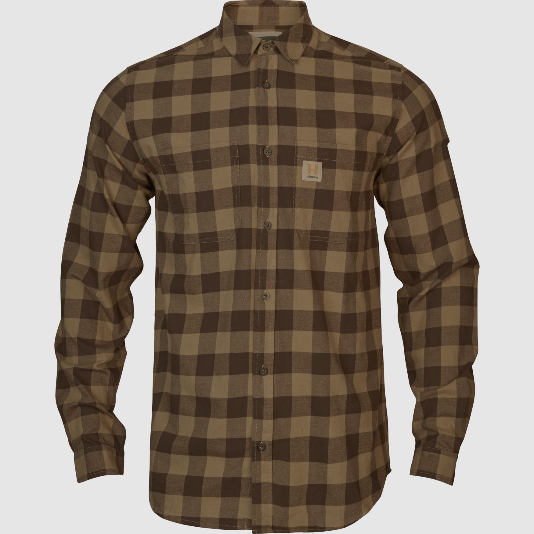Härkila Skandinavische L/S-Hemd Herren Antique Bronze Check, XL
