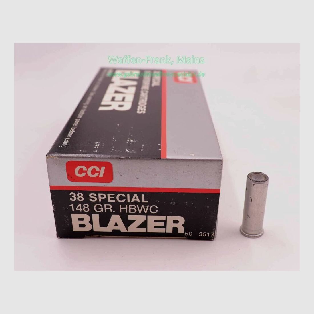 CCI ammunition type Blazer .38 special WC/HBWC
