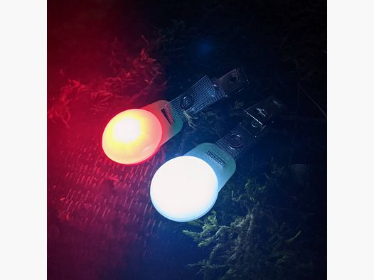Für Nachtjagd: LED Blinklichter "Hänsel & Gretel" zum Markieren - 2er Set