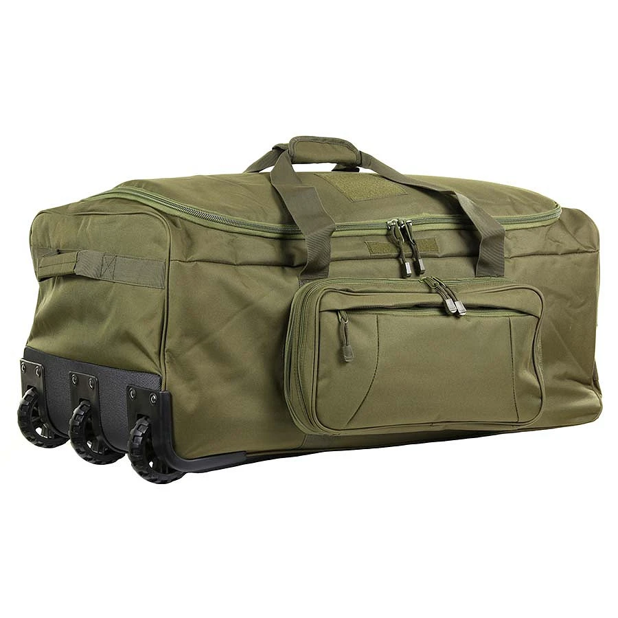 Grand sac de transport militaire Trolley Commando 101 INC 136L, vert olive
