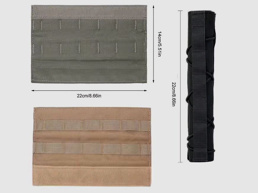 Nuova copertura per silenziatore isolamento in nylon canna nera Sniper Suppressor custodia 22cm copertura protettiva