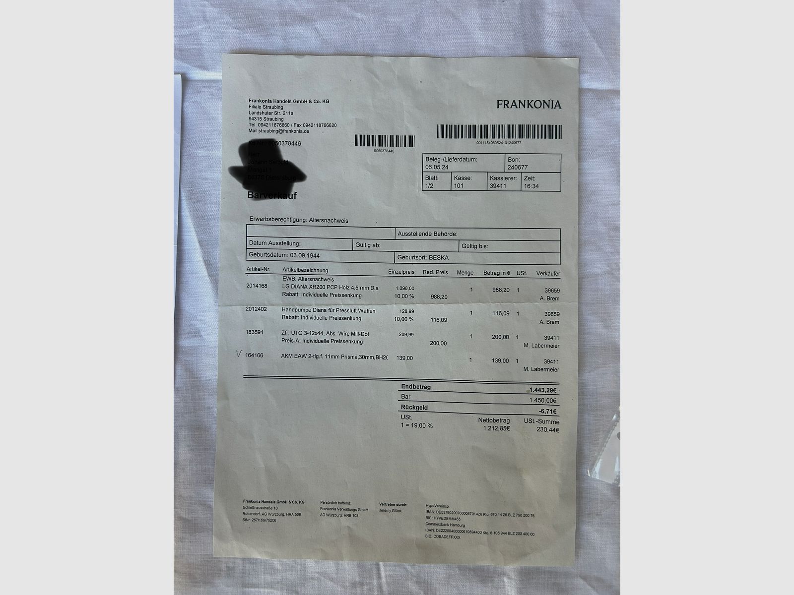 LG DIANA XR200PCP hout 4,5 mm, afbeelding 18 van 18