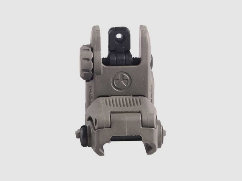 MAGPUL MBUS MIRINO POSTERIORE RIBALTABILE IN POLIMERO PER AR-15 FDE, immagine 2 di 9