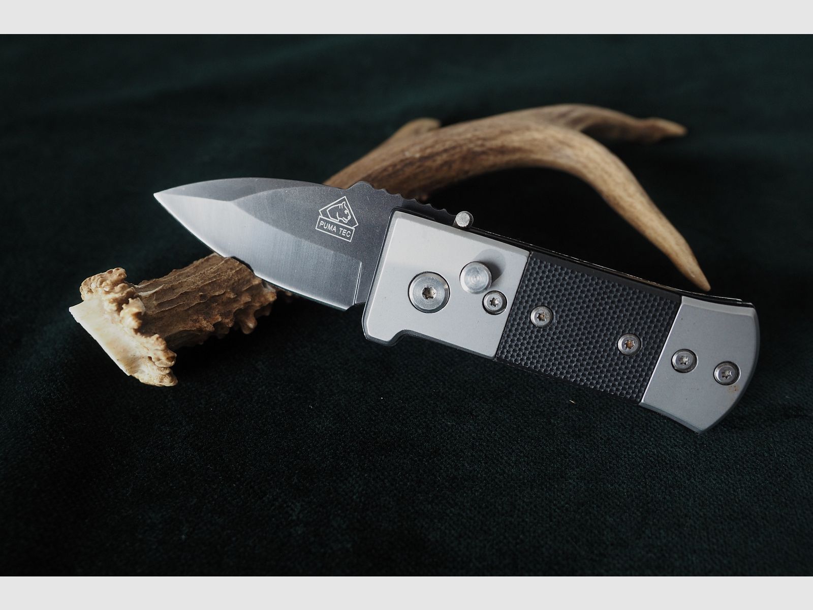 Kleines Springmesser Puma TEC Stahl 420 Klingenlänge 5,1 cm