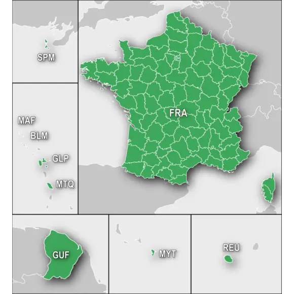 Topographische Karte V6 Pro für GPS-Halsbänder Garmin Alpha - Frankreich, Bild 3 von 4
