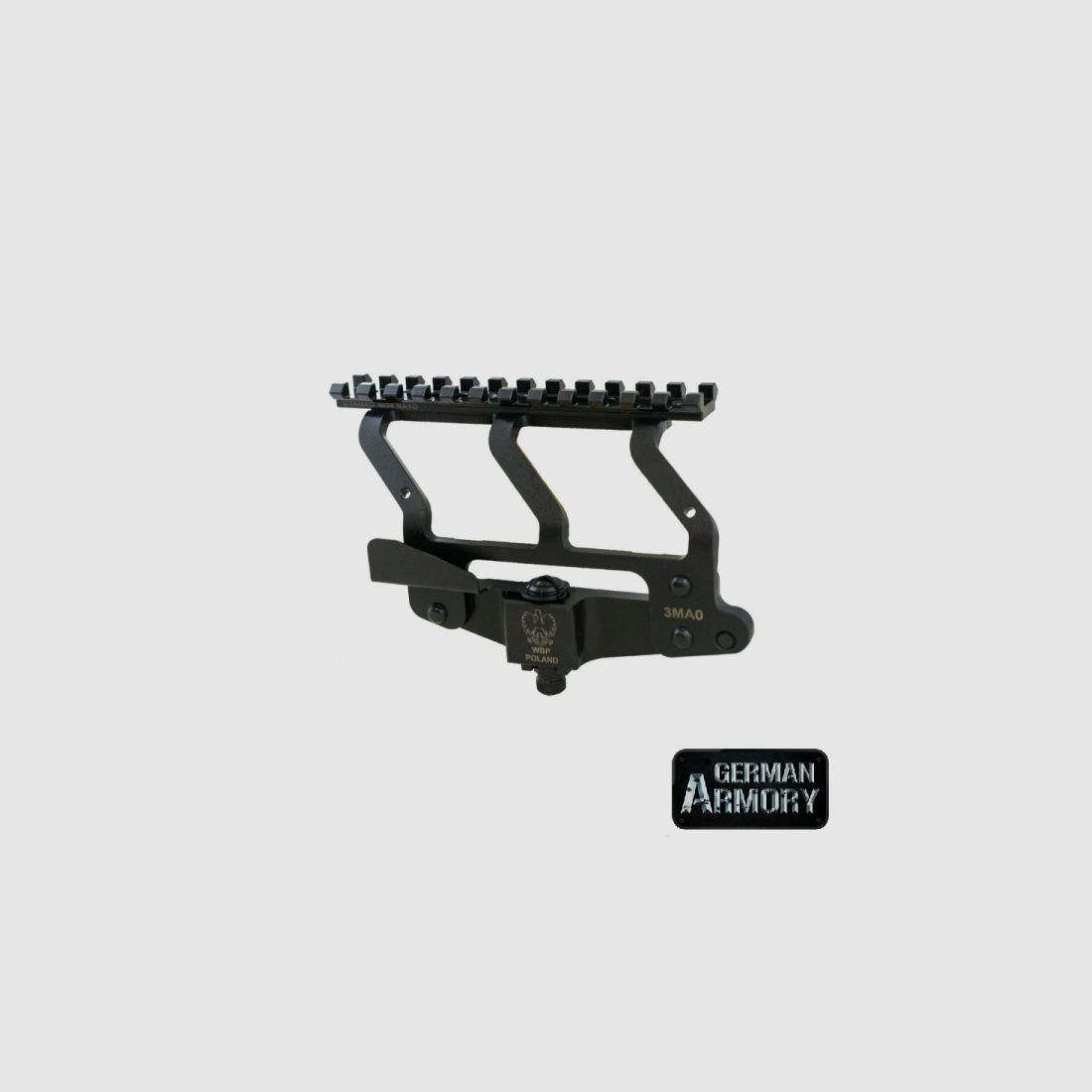 WBP Seitenmontage AKM AK47 AK74 QD Mount Picatinnyrail Stanag Standard 3MAO .223 7,62X39