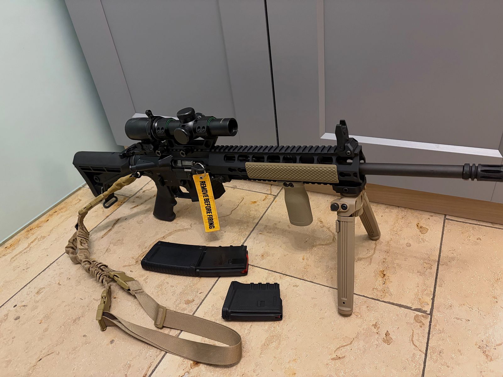 AR 15 semi-automatic rifle HAENEL CR223