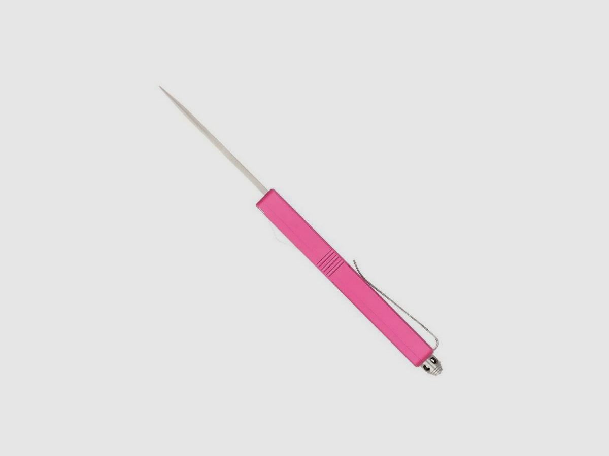 CobraTec Small Sidewinder Pink Drop Serrated Automatikmesser OTF, Bild 6 von 10
