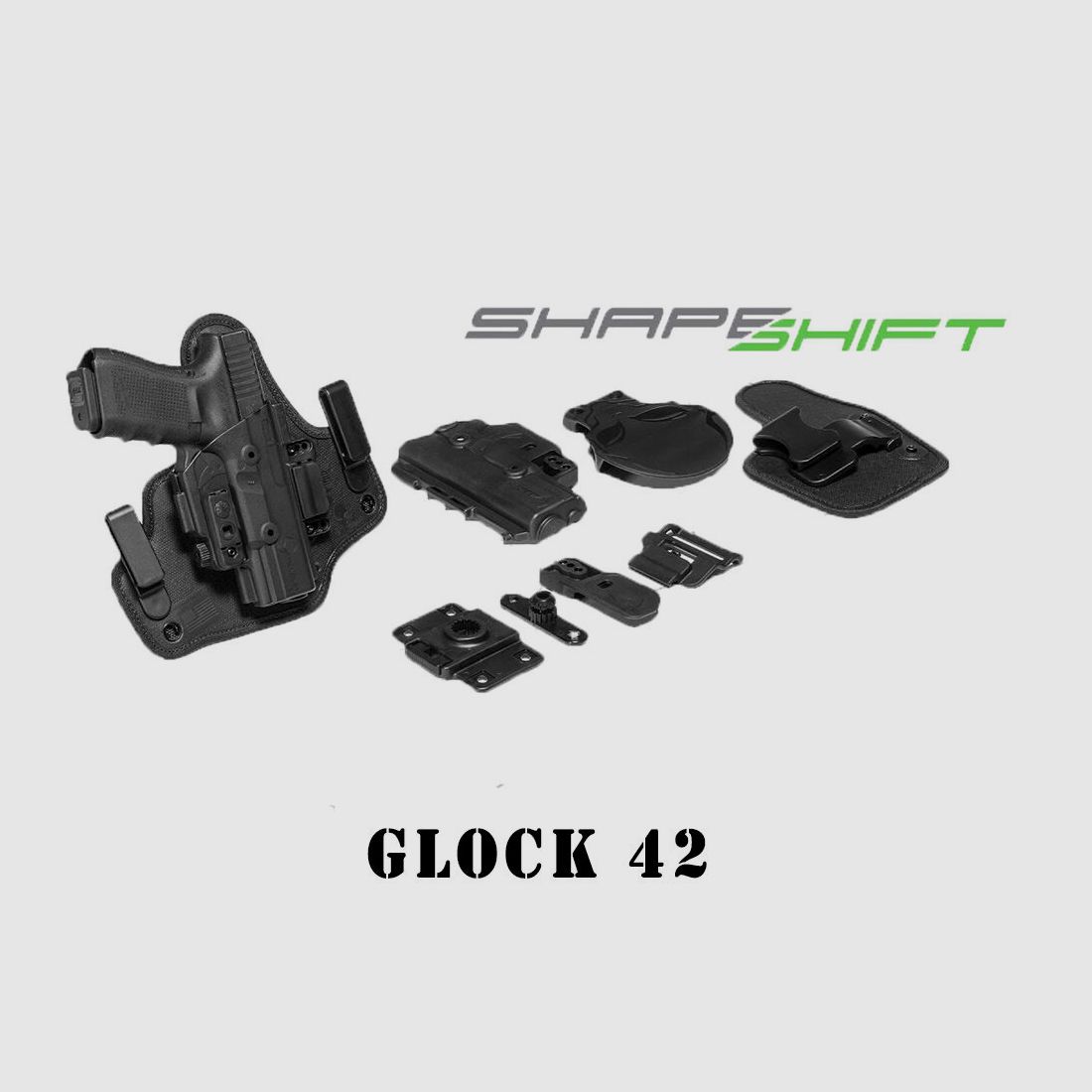 Aliengear Holsters ShapeShift Starter Kit Glock 42 Linkshänder