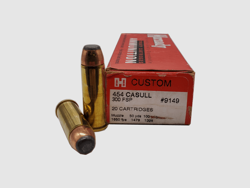 Revolverpatronen Hornady Custom 454 Casull 300FSP #9149 !!!