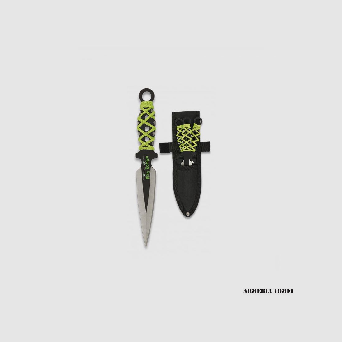 Mes – ALBAINOX – Set van 3 werpmessen MAD ZOMBIE