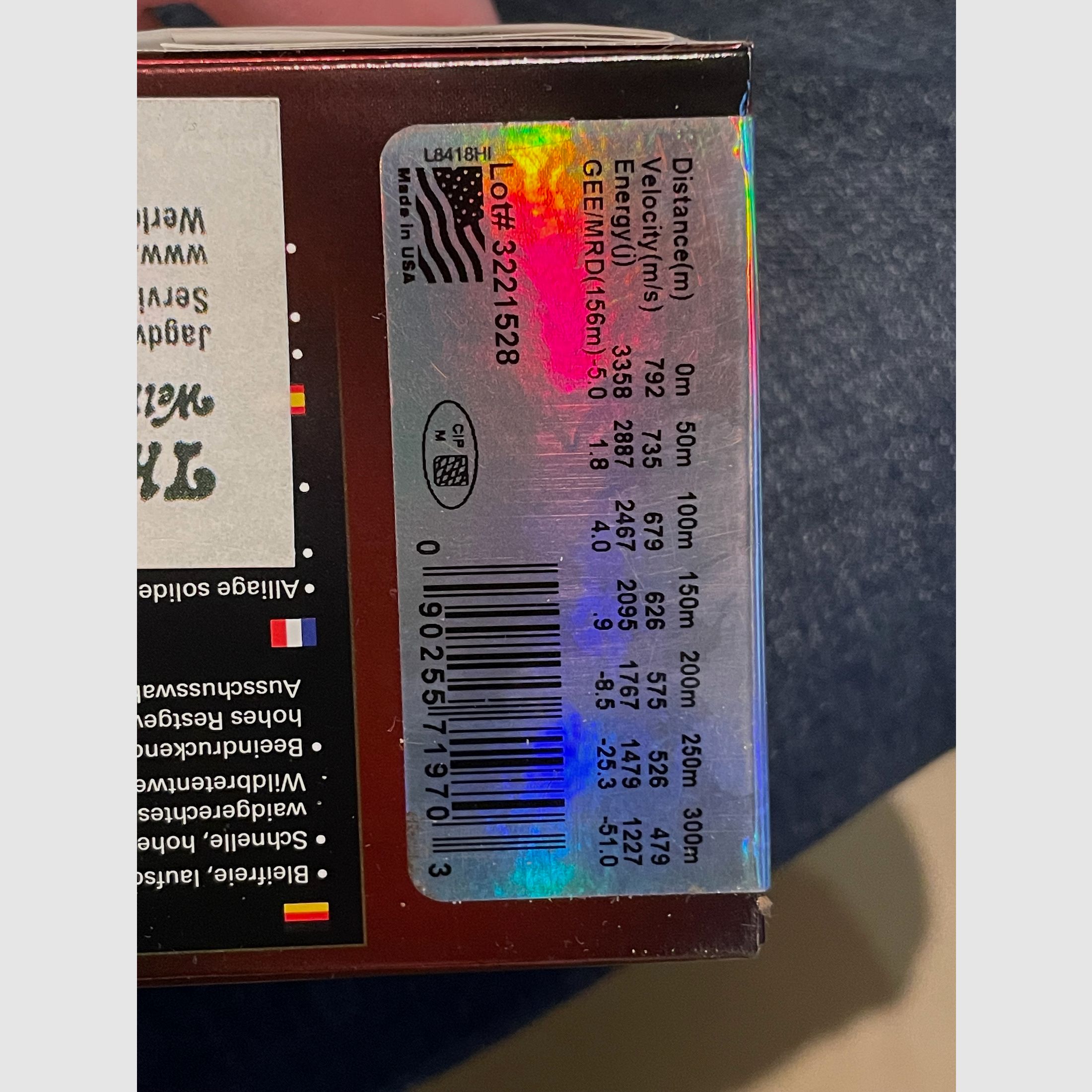 Hornady International .308 Win. 165 gr. ECX