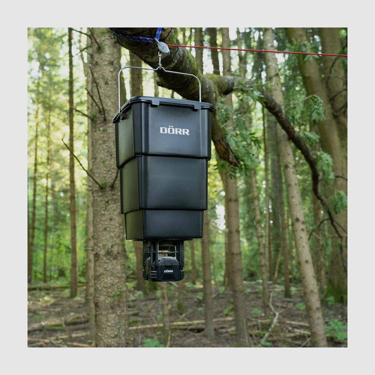 DÖRR Futterstreuer Compact Set mit Behälter