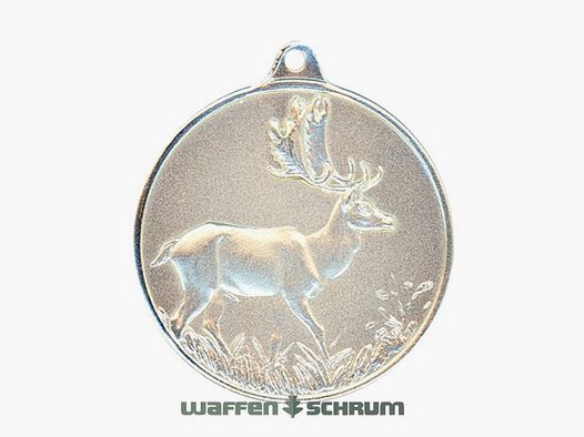 Steinhauer&Lück Jagdmedaille Damhirsch 40 mm versilbert