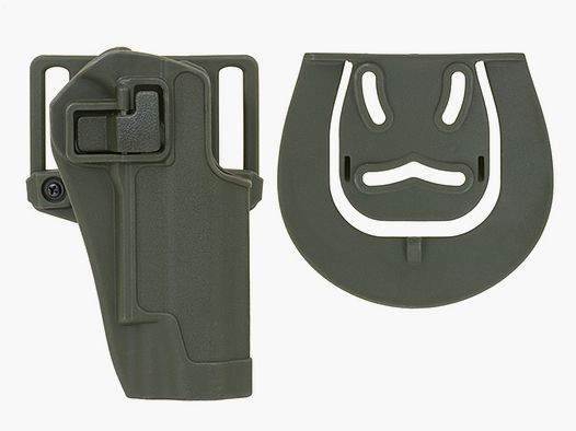 Quick-Draw Pistol Holster with Locking Mechanism for 1911 - Olive