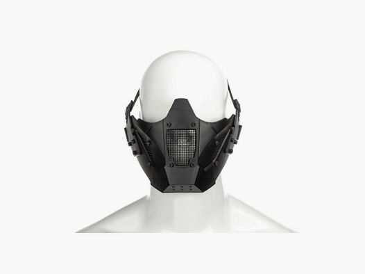 Pirate Arms Warrior Steel Half Face Mask-Schwarz