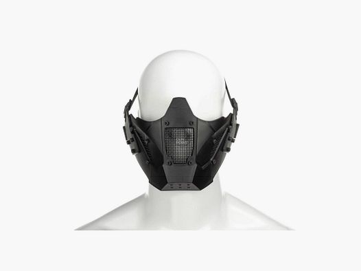 Pirate Arms Warrior Steel Half Face Mask-Schwarz