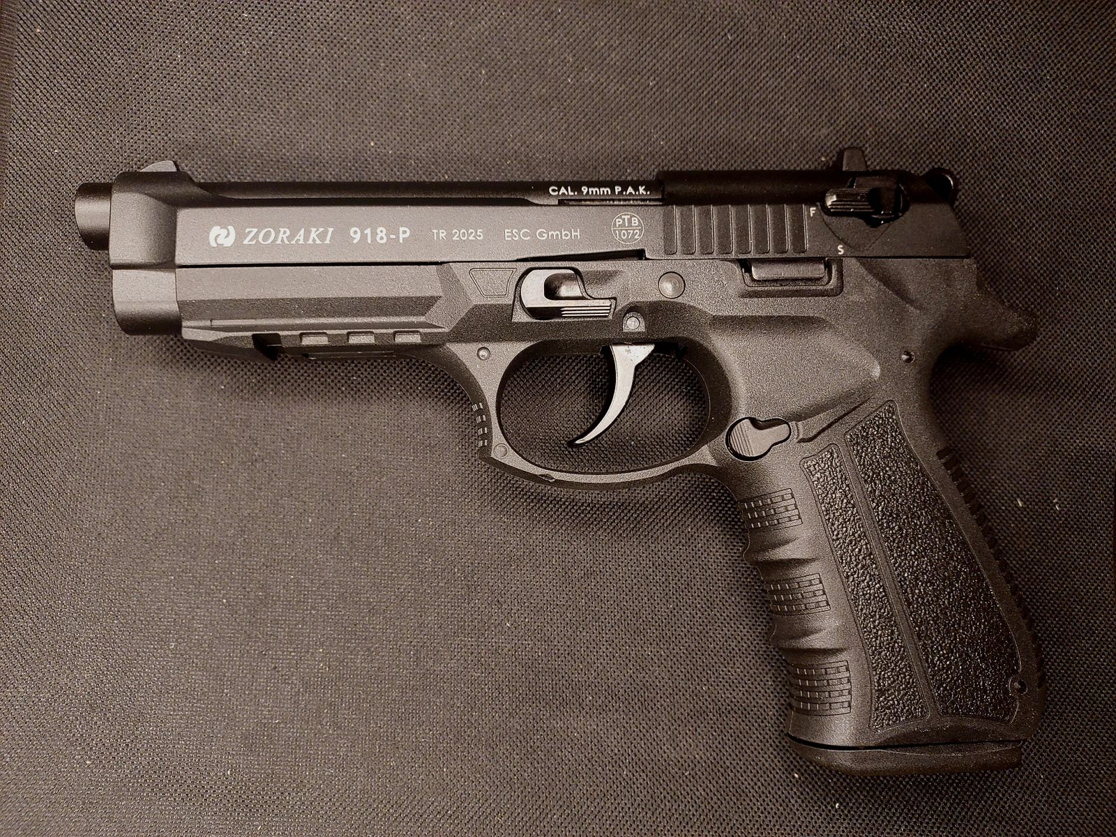 Zoraki 918 -P 9mm P.A.K. blued (PTB 1072) as new Z 918