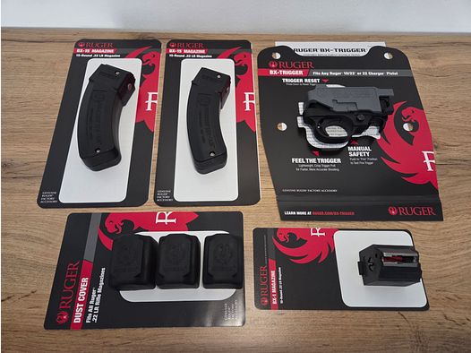 Ruger 10/22 Zubehör Set, Sportabzug Magazin BX-1 BX-15 BX-Trigger