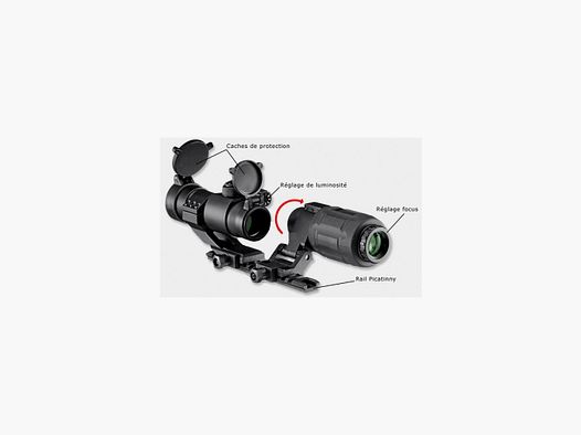 Magnifier et point rouge Umarex EPS3 X3 4MOA
